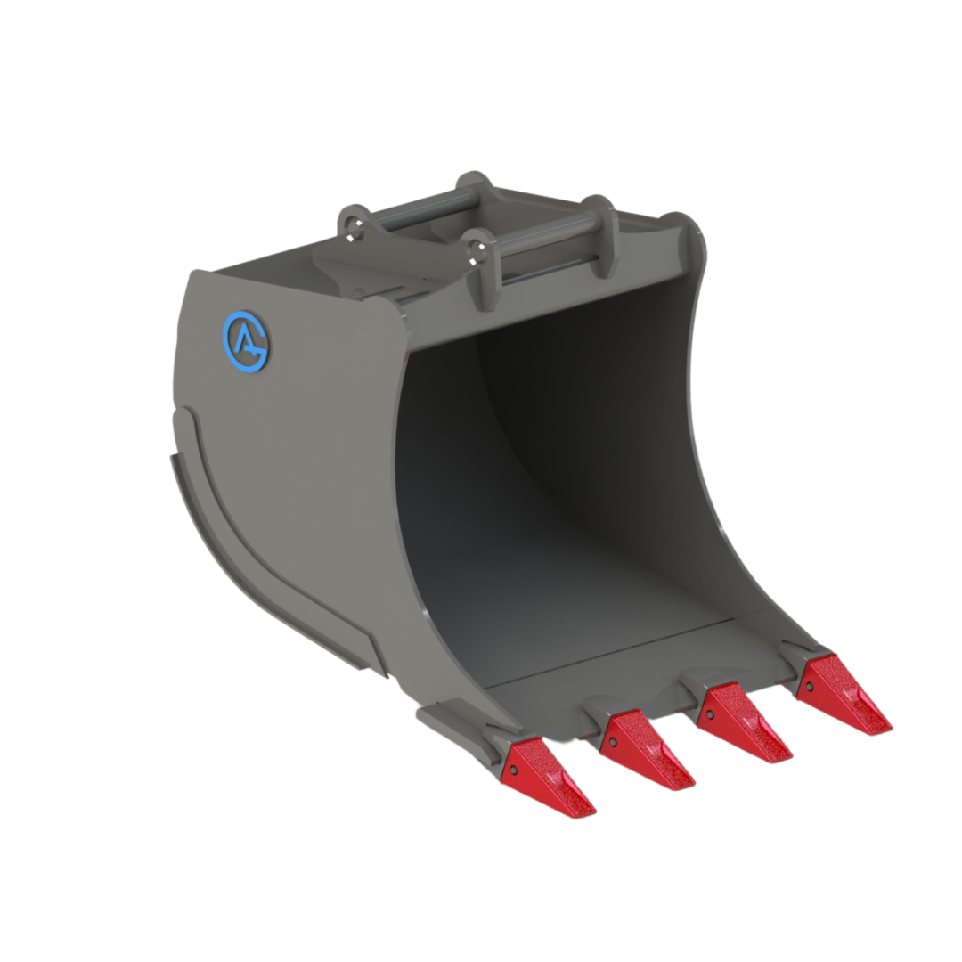 Graveskuffe S45 med tenner, 900mm, 400L